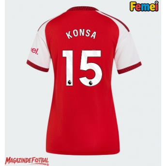 Arsenal Ezri Konsa #15 Tricou Fotbal Replică 2026-27 Femei Acasa